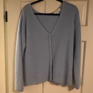 Sezane Soft Blue Cardigan